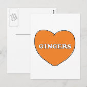 Carte Postale Ginger Love (Devant / Derrière)