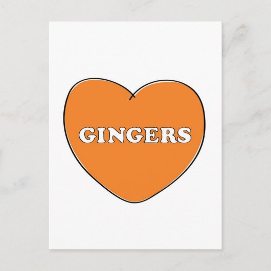 Carte Postale Ginger Love (Devant)