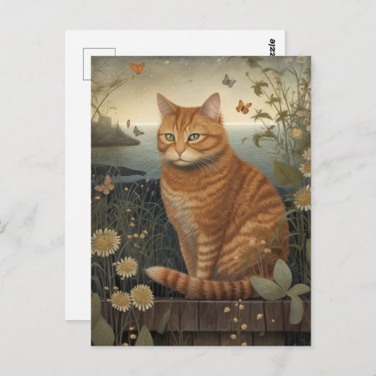 Carte postale Ginger Tom Chat (Devant / Derrière)