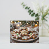 Carte Postale Gingerbread Cookies Recipe Card (Debout devant)