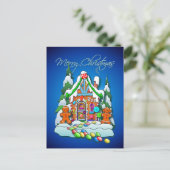 Carte Postale GINGERBREAD HOUSE par SHARON SHARPE (Debout devant)