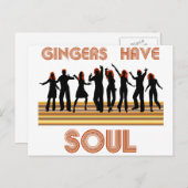 Carte Postale Gingers avec train d'âmes (Devant / Derrière)