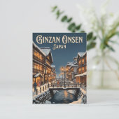 Carte Postale Ginzan Onsen Japon (Debout devant)