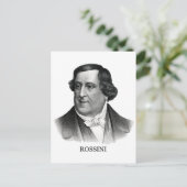 Carte Postale Gioachino Rossini, noir (Debout devant)