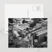 Carte Postale Gion Kyoto Japon Black & White Photographie (Devant / Derrière)