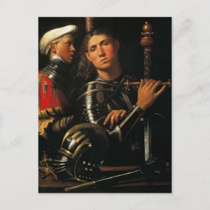 Carte Postale Giorgione- Guerrier avec Groom