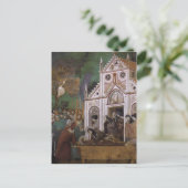 Carte Postale Giotto : Saint François pleuré par Saint Clare (Debout devant)