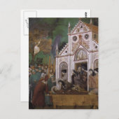 Carte Postale Giotto : Saint François pleuré par Saint Clare (Devant / Derrière)