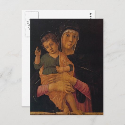 Carte Postale Giovanni Bellini - Madonna avec la bénédiction de (Devant / Derrière)