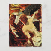 Carte Postale Giovanni Boldini - Chanteur Mondana (Devant)