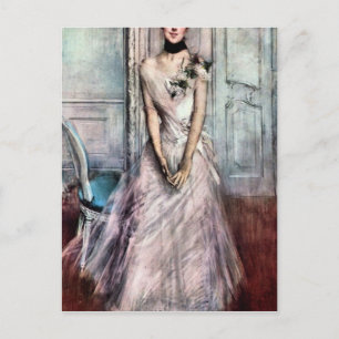 Carte Postale Giovanni Boldini - Photo pastel blanc