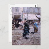 Carte Postale Giovanni Boldini - Traverser la rue (Devant / Derrière)