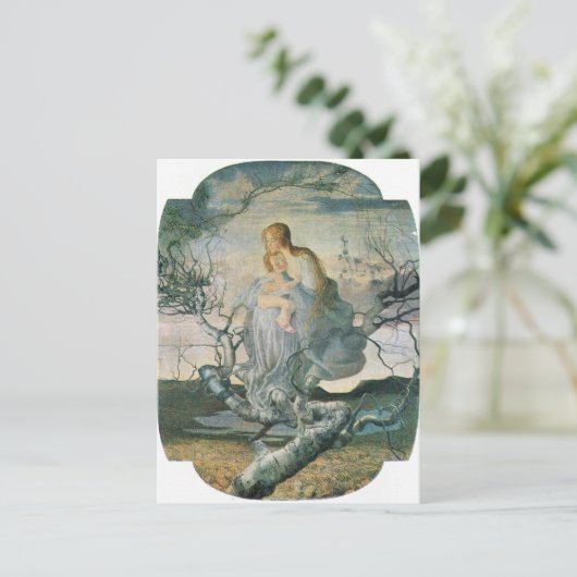 Carte Postale Giovanni Segantini - Ange de vie (Debout devant)