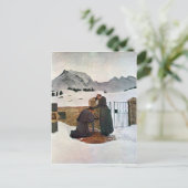 Carte Postale Giovanni Segantini - La douleur du deuil (Debout devant)