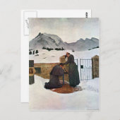 Carte Postale Giovanni Segantini - La douleur du deuil (Devant / Derrière)