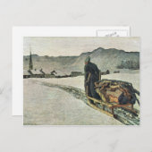 Carte Postale Giovanni Segantini - Retour de la forêt (Devant / Derrière)