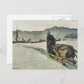 Carte Postale Giovanni Segantini - Retour de la forêt (Devant / Derrière)