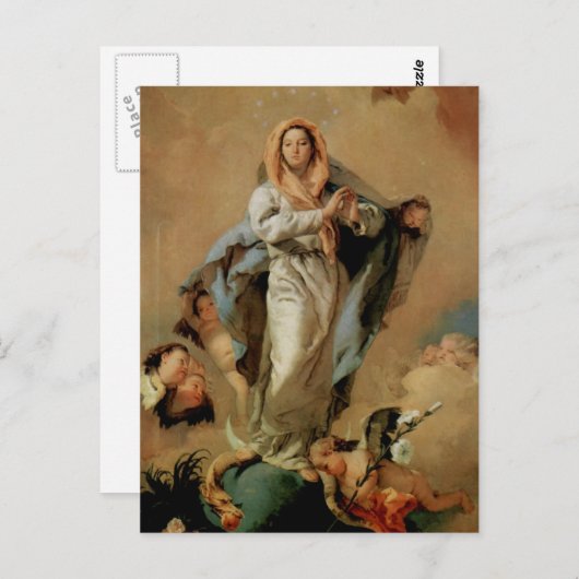 Carte Postale Giovanni Tiepolo - L'Immaculée Conception (Devant / Derrière)
