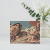 Carte Postale Giovanni Tiepolo- Neptune offrant des cadeaux à Ve (Debout devant)