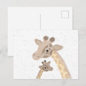 Carte postale girafe (Devant / Derrière)