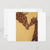 Carte Postale Girafe (Devant / Derrière)