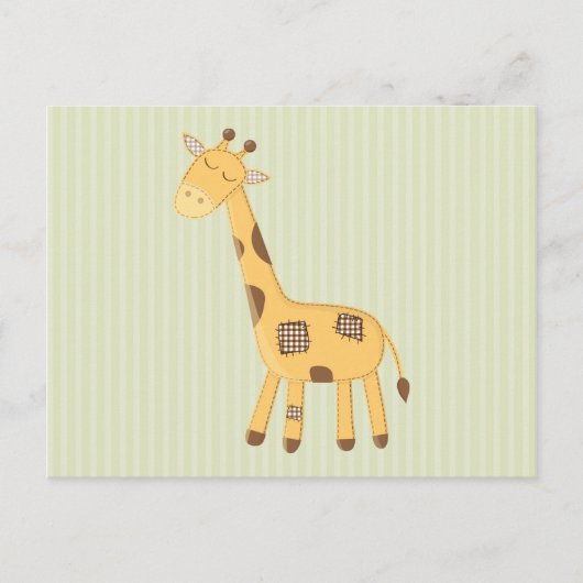 Carte Postale Girafe (Devant)