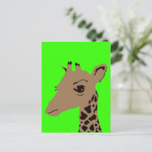 Carte Postale girafe (Debout devant)