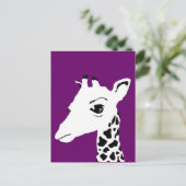 Carte Postale girafe (Debout devant)