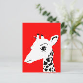 Carte Postale girafe (Debout devant)