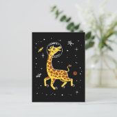 Carte Postale Girafe Animaux Dans L'Espace (Debout devant)