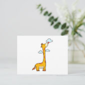 Carte Postale Girafe aux nuages (Debout devant)