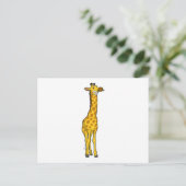 Carte Postale Girafe avec Marguerite (Debout devant)