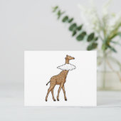 Carte Postale Girafe avec Nuage (Debout devant)