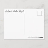 Carte Postale Girafe bébé et mère #3 (Dos)