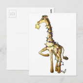 Carte Postale Girafe brillante (Devant / Derrière)