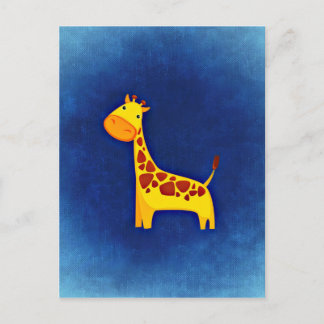 Carte Postale Girafe de bébé