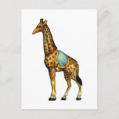 Carte Postale Girafe de cirque vintage (Devant)