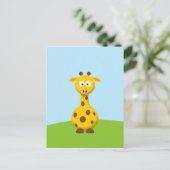 Carte Postale Girafe de dessin animé (Debout devant)