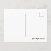 carte postale girafe et ballons (Dos)