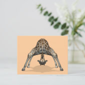 Carte Postale Girafe flexible (Debout devant)