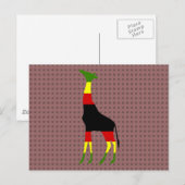 Carte Postale girafe jamaïcain (Devant / Derrière)