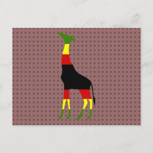 Carte Postale girafe jamaïcain