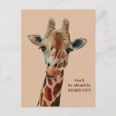 Carte Postale Girafe le Safari Tier Aquarell (Devant)