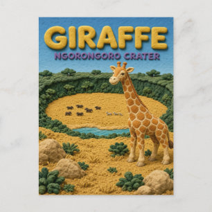 Carte Postale Girafe Ngorongoro Crater Moderne KlayKoo