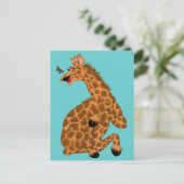 Carte Postale Girafe qui rigole (Debout devant)