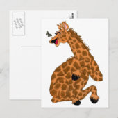Carte Postale Girafe qui rit (Devant / Derrière)