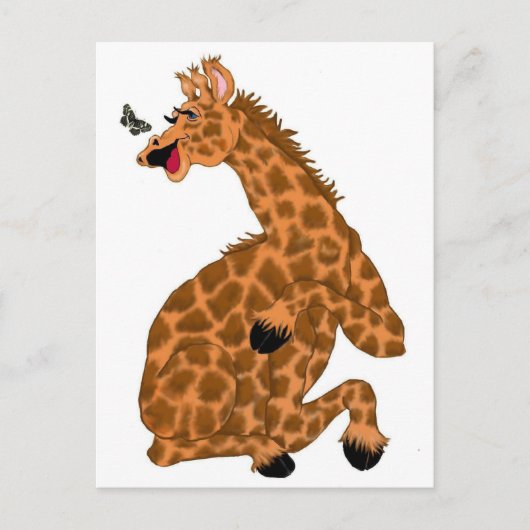 Carte Postale Girafe qui rit (Devant)