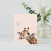 Carte Postale Girafe Silencieuse (Debout devant)