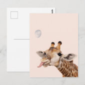 Carte Postale Girafe Silencieuse (Devant / Derrière)