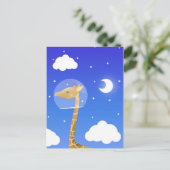 carte postale girafe spatiale (Debout devant)